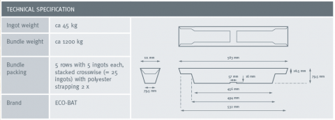 Technical Specifications Brand ECO-BAT